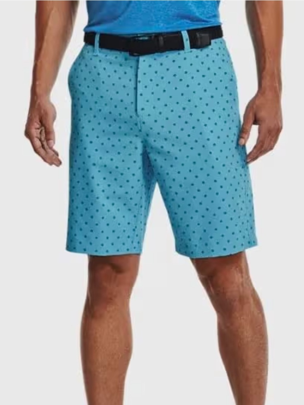 Under Armour Men's Drive Printed Shorts in Fresco Blue/Cruise Blue/Halo SZ.34